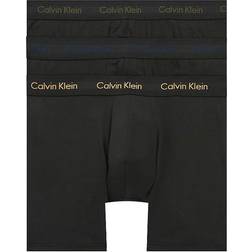 Calvin Klein Cotton Stretch Boxer Brief 3-pack - Black/Blue Shadow