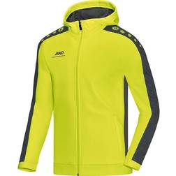 JAKO Striker Hooded Jacket Unisex - Lime/Anthracite