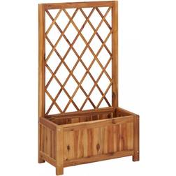 vidaXL Garden Raised Bed with Trellis Plantekasse