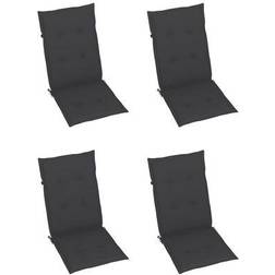 vidaXL Tuinstoelkussens Rugleuning 4 st 120x50x3 cm