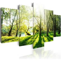 Arkiio Green Glade Framed Art 200x100cm