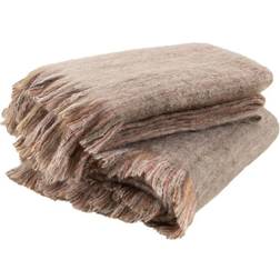 Borganäs Mottled Ornamental Filt Brun (170x130cm)