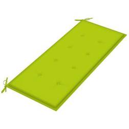 vidaXL Banc de Jardin Vert Brillant 120x50x3 cm Tissu Oxford Coussin de chaise Vert (120x50cm)