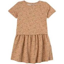 Wheat Adea Dress - Barely Beige Small Flowers