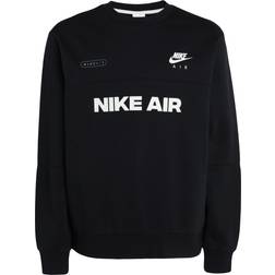 Nike Air Brushed-Back Fleece Crew - Black/Light Bone