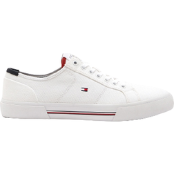 Tommy Hilfiger Core Corporate Leather Vulc Ybr - Wit