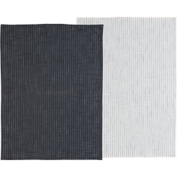 Södahl Line 2-pack Gästhandduk Grå, Vit (70x50cm)