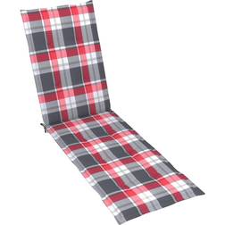 vidaXL 314186 Stolehynde Multifarve, Rød (105x50cm)