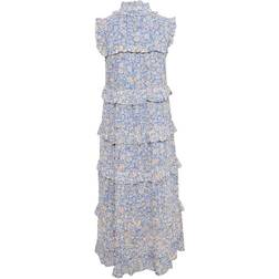 Part Two Parilla Midi Dress With Ruffles - Blue