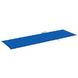 vidaXL Lettino Blu Reale 200x70x3 cm Tessuto Oxford Cuscino per sedia Blu (200x70cm)