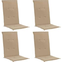 vidaXL 47543 4-pack Stolehynde Beige (120x50cm)