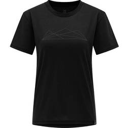 Haglöfs Camp Tee Women - True Black Graphic