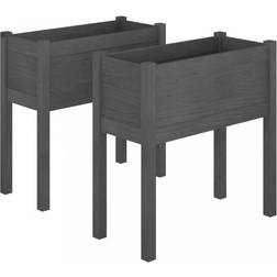 vidaXL Growing Flower Box Plantekasse