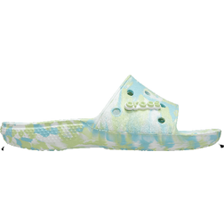 Crocs Classic Marbled Slide - Pure Water/Multi