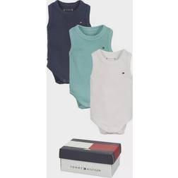 Tommy Hilfiger Pointelle Bodysuit Gift Box 3-pack - Crest (KN0KN01444CTE-CTE)