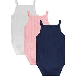 Tommy Hilfiger Pointelle Bodysuit Gift Box 3-pack - Broadway Pink (KN0KN01443TH9-TH9)