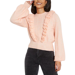 Bubbleroom Vada Flounce Sweater - Dusty Pink