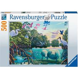 Ravensburger Puslespil Manatee Moments 500 Brikker