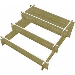 vidaXL 3-Tier Planter Box 90x90x35cm