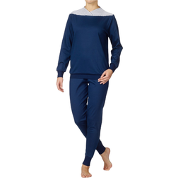 Calida Soft Cotton Pajamas - Navy