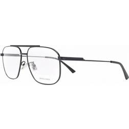 Bottega Veneta BV 1159O 001, including lenses, RECTANGLE Glasses, UNISEX