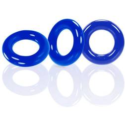 Oxballs Willy Rings 3-Pack Cockrings Police Blue in stock