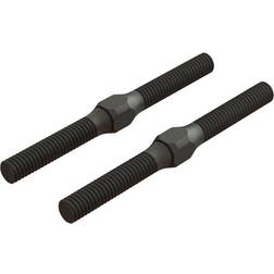 Arrma Steel Turnbuckle, M4 x 48mm, Black (2)