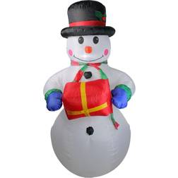 Northlight Inflatable Decorations Snowman with Gift