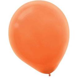 Amscan Solid Color Packaged Latex Balloons, 12" Orange Peel, 4/Pack, 72 Per Pack (113250.05)