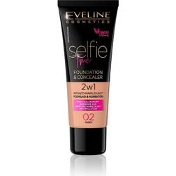 Eveline Cosmetics Selfie Time Foundation & Concealer 02 Ivory 30 ml