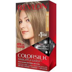 Revlon ColorSilk Colorazione Permanente Capelli Fai-da-te a Casa 60 - Biondo Cenere Scuro