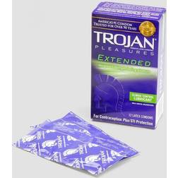 Trojan Pleasures Extended Pleasure 12 Pack in stock