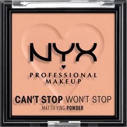 NYX Professional Makeup Poudre Matifiante Can't Stop Won't Stop, Fini Mat, Brightening Peach