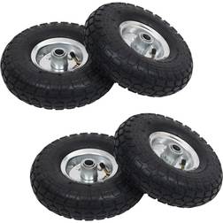 vidaXL Sack Truck Wheels 4 pcs Rubber 4.10/3.50-4 (260x83)