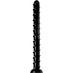 Hosed 18 Inches Swirl Thin Anal Snake Black