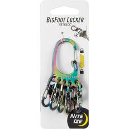 Nite Ize KLKBF-07-R3 Keychain with 5 Locking S-Biners Spectrum