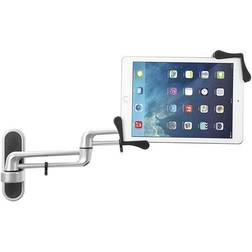 Tablet Wall Mount,17-7/8" L,Silver Silver