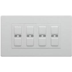 LightwaveRF Quadruple White Dimmer Switch