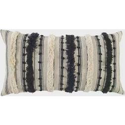 Rizzy Home Poly-Filled Complete Decoration Pillows Black, Beige (66.04x35.56cm)