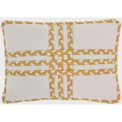 Mina Victory Geometric Complete Decoration Pillows Yellow (50.8x35.56cm)