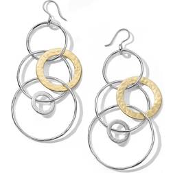 Ippolita Chimera Jumbo Hammered Jet Set Earrings - Gold/Silver