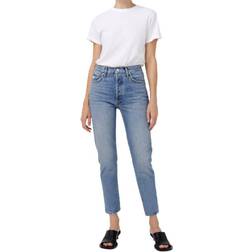 Agolde Riley High Rise Straight Crop - Blue