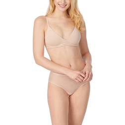 On Gossamer Sleek Lace Wire Free Lift Bra - Beige