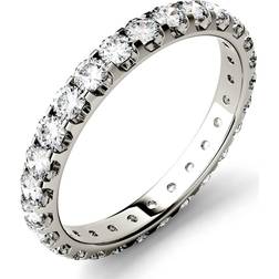 Charles & Colvard Moissanite Eternity Band - White Gold/Diamonds