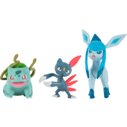 Pokémon Battle Figure Set Bulbasaur, Sneasel, Glaceon