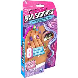 Spin Master Go Glam Nail Surprise Manicure Set with Surprise Feature Press On Nails & Polish Set