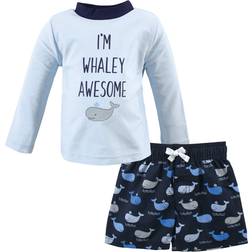 Hudson Baby Swim Rashguard Set - Whaley Awesome (10325117)