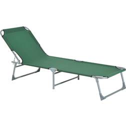 OutSunny Outdoor Folding Sun lounger Camping Portable Recliner Patio Beach Light