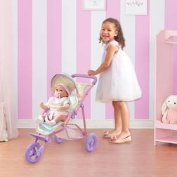 Teamson Kids Olivia'S Little World Magical Dreamland Baby Doll Jogging Stroller Iridescent Color