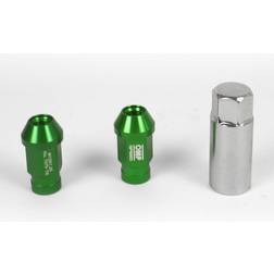 OMP Set Tuercas 7075 40 mm M12 x 1,25 20 uds Verde